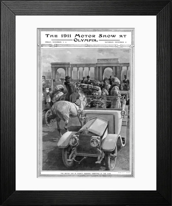 Framed Print : The motor car in society, 1911 Framed Print : The motor car in society, 1911