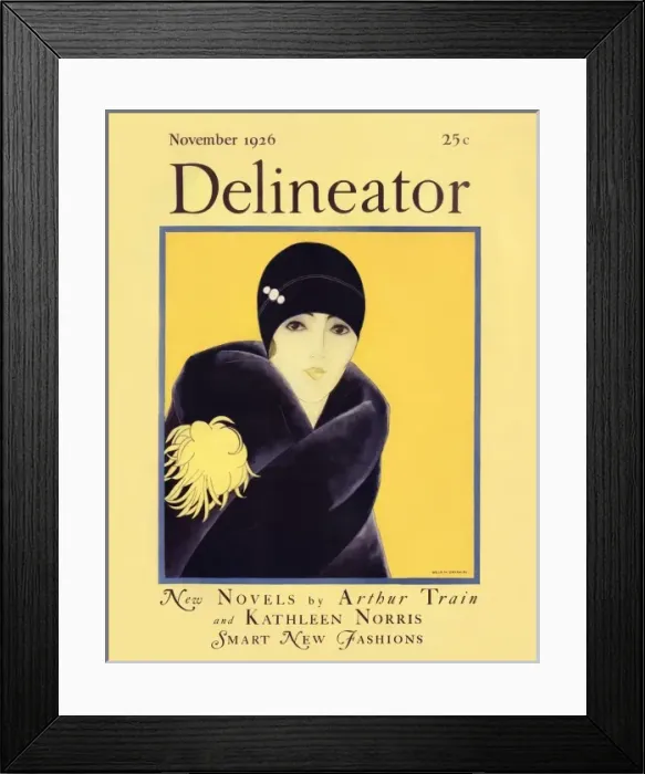 Framed Print : Delineator cover November 1926
