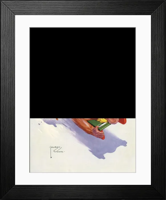 Framed Print : Granpop rides the Cresta by Lawson Wood Framed Print : Granpop rides the Cresta by Lawson Wood