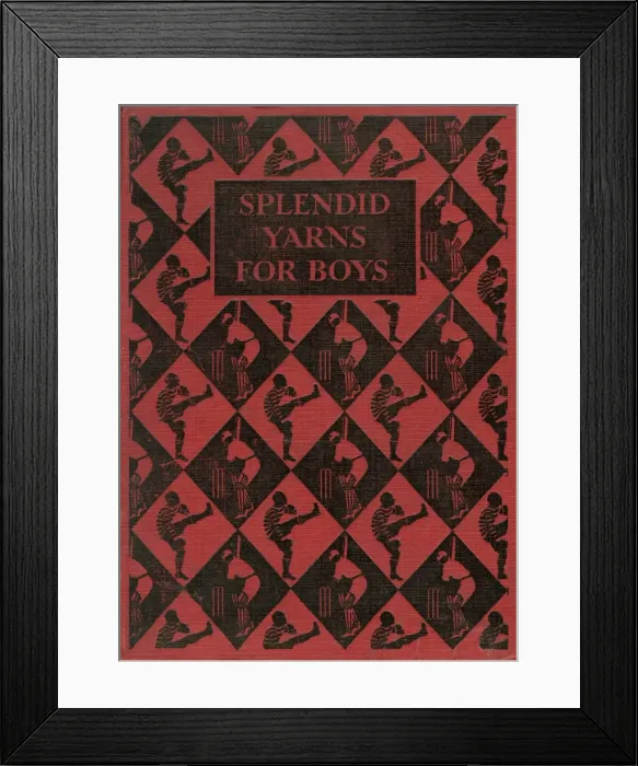 Framed Print : Splendid Yarns for Boys book cover Framed Print : Splendid Yarns for Boys book cover