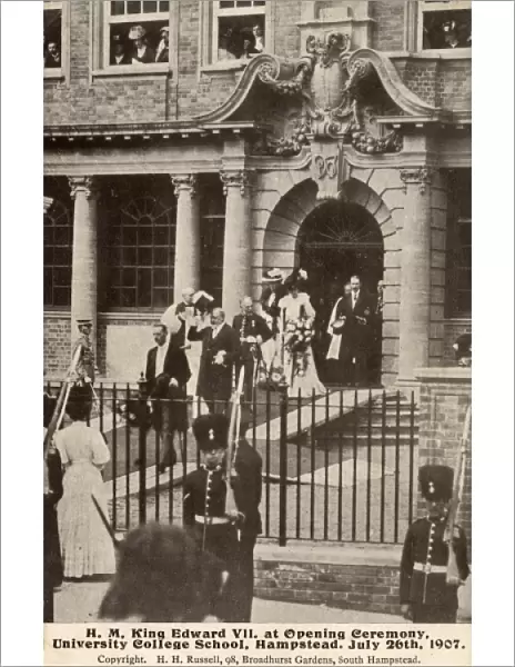 King Edward VII opening University College School, Hampstead