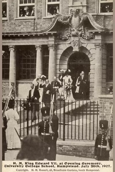 King Edward VII opening University College School, Hampstead