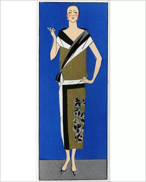 Elegant woman in a dress by Paul Poiret