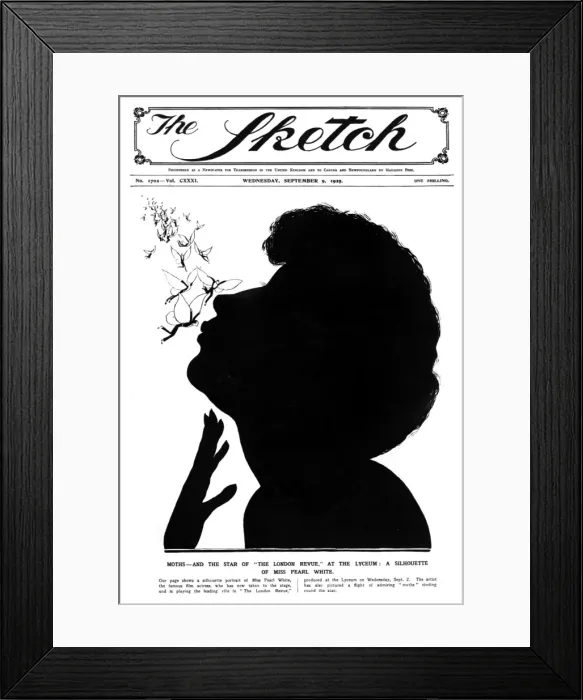 Framed Print : Miss Pearl White Framed Print : Miss Pearl White