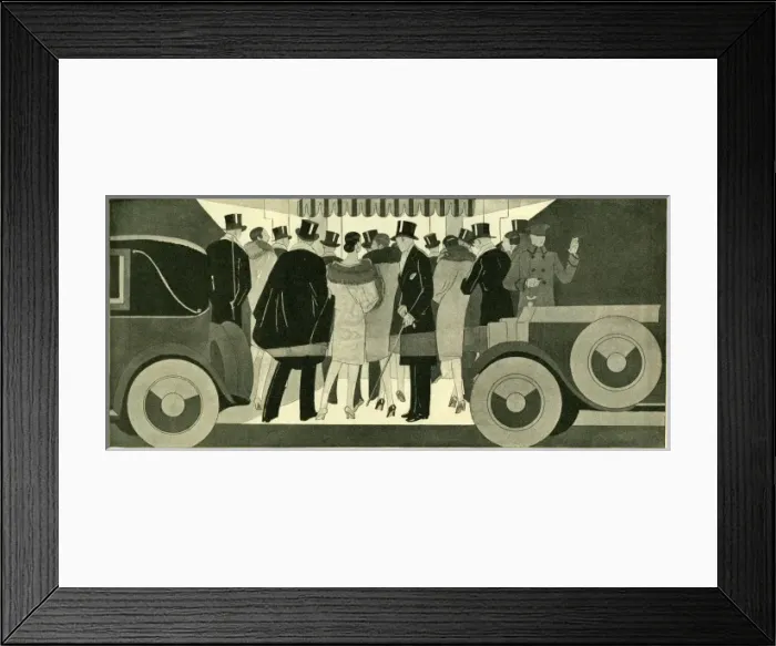 Framed Print : Theatregoers Framed Print : Theatregoers