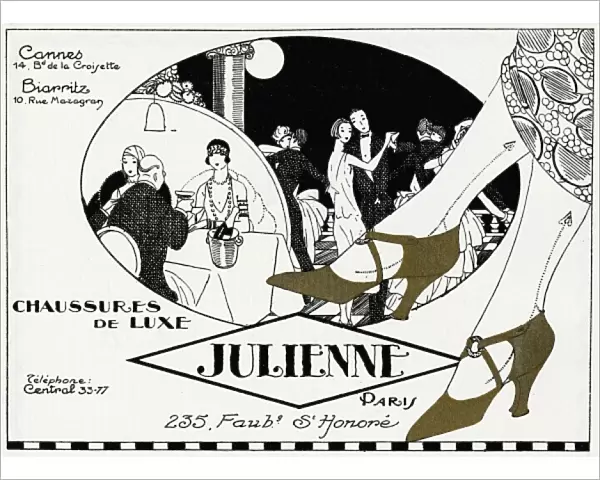 Advertisement for Julienne luxury shoes