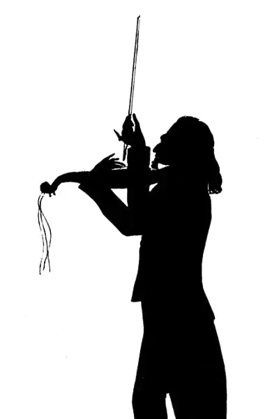 Silhouette portrait of Paganini