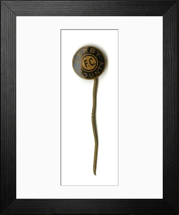 Framed Print : Derby County FC lapel or tie pin Framed Print : Derby County FC lapel or tie pin