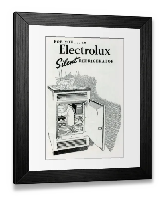 Framed Print : Electrolux refrigerator Framed Print : Electrolux refrigerator