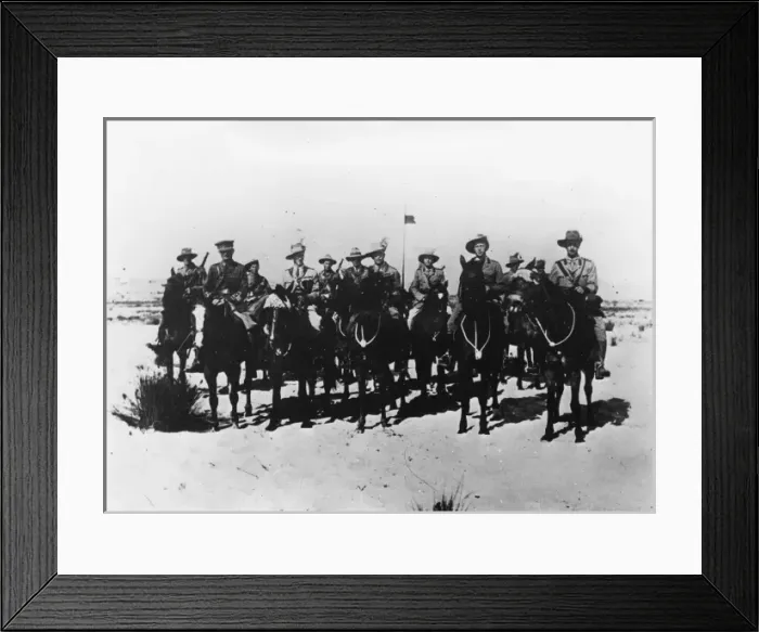 Framed Print : ANZAC Mounted Division in Egypt with GOC, WW1 Framed Print : ANZAC Mounted Division in Egypt with GOC, WW1
