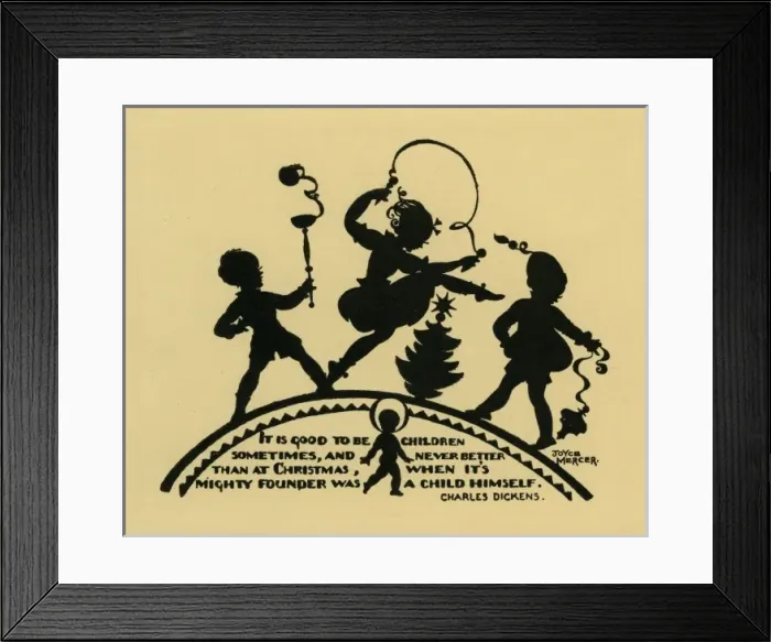 Framed Print : Greetings card. Children at play Framed Print : Greetings card. Children at play