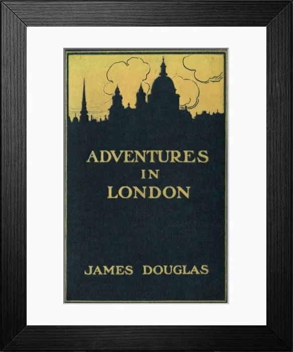 Framed Print : Cover of Adventures in London Framed Print : Cover of Adventures in London