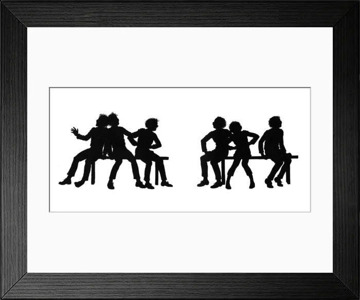 Framed Print : Dunderpates schoolfriends laughing at him Framed Print : Dunderpates schoolfriends laughing at him