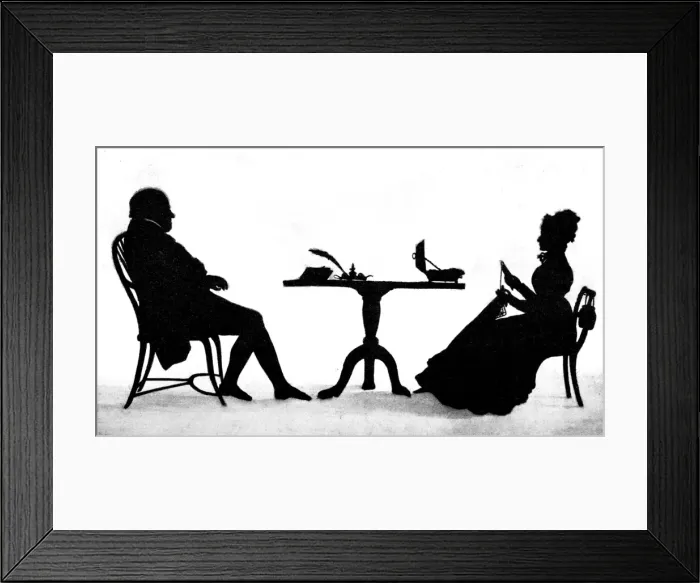 Framed Print : Mr Richard Comings and his wife Framed Print : Mr Richard Comings and his wife