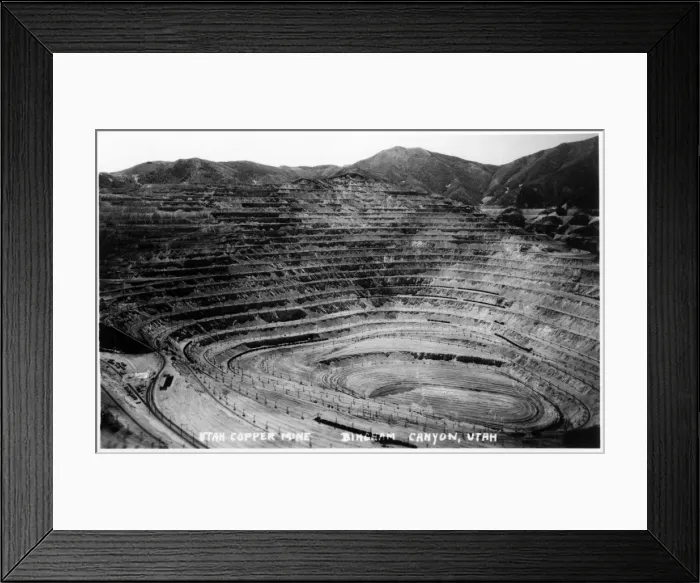 Framed Print : Bingham Canyon Copper Mine or Kennecott Mine Framed Print : Bingham Canyon Copper Mine or Kennecott Mine