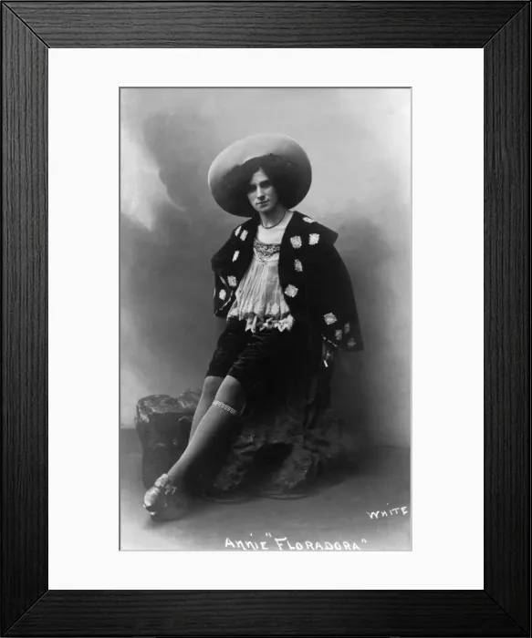Framed Print : Annie Floradora - English music hall celebrity Framed Print : Annie Floradora - English music hall celebrity