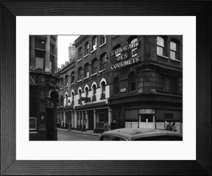 Framed Print : Restaurant des Gourmets on Lisle Street Framed Print : Restaurant des Gourmets on Lisle Street