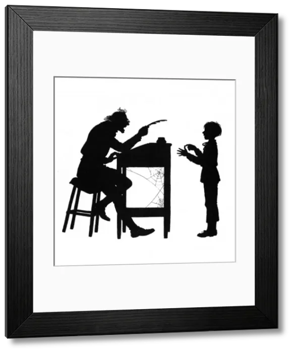 Framed Print : Dunderpate and his schoolmaster again Framed Print : Dunderpate and his schoolmaster again