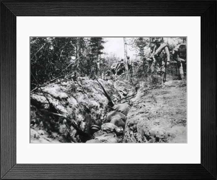Framed Print : Russian trench after storming, Galicia, WW1 Framed Print : Russian trench after storming, Galicia, WW1