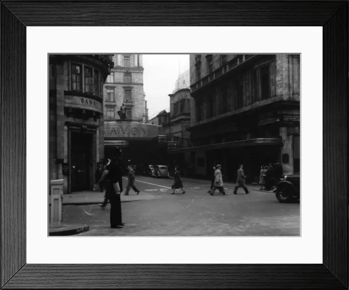 Framed Print : Savoy Theatre and hotel, the Strand Framed Print : Savoy Theatre and hotel, the Strand