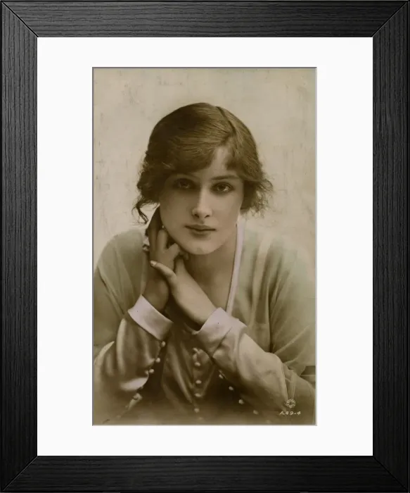 Framed Print : Young woman, Miss Peggy Kurton Framed Print : Young woman, Miss Peggy Kurton