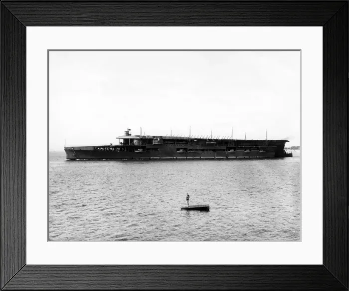 Framed Print : HMS Furious aircraft carrier, WW1 Framed Print : HMS Furious aircraft carrier, WW1
