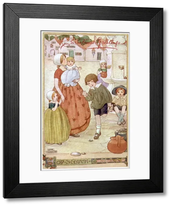 Framed Print : A Anderson. Hop Scotch (Xmas) Framed Print : A Anderson. Hop Scotch (Xmas)