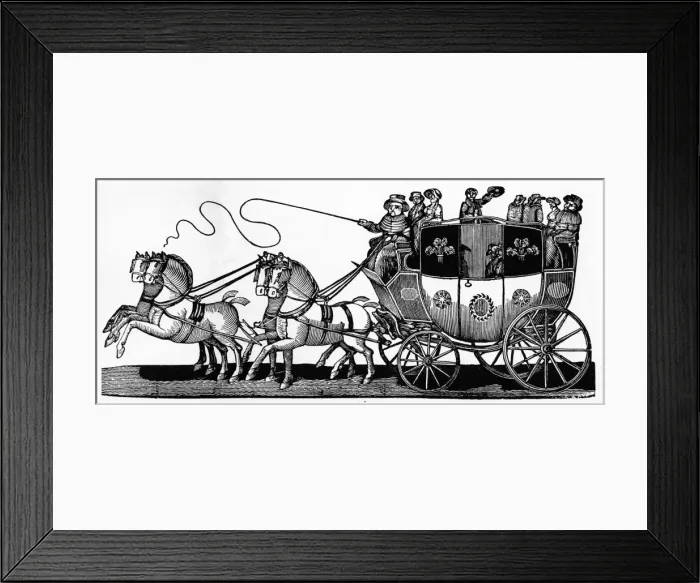 Framed Print : Coach and horses Framed Print : Coach and horses
