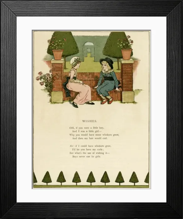 Framed Print : Illustration, Wishes Framed Print : Illustration, Wishes