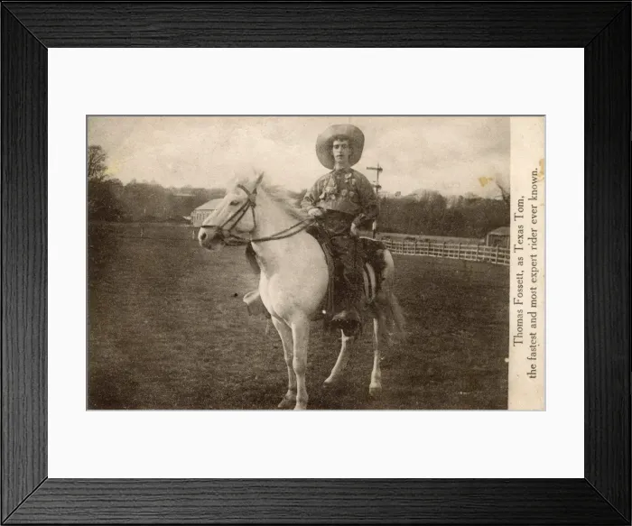 Framed Print : Thomas Fossett - Texas Tom - Rodeo Rider Framed Print : Thomas Fossett - Texas Tom - Rodeo Rider