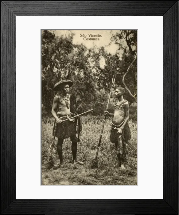 Framed Print : Two tribesmen - Sao Vicente, Cape Verde Islands Framed Print : Two tribesmen - Sao Vicente, Cape Verde Islands