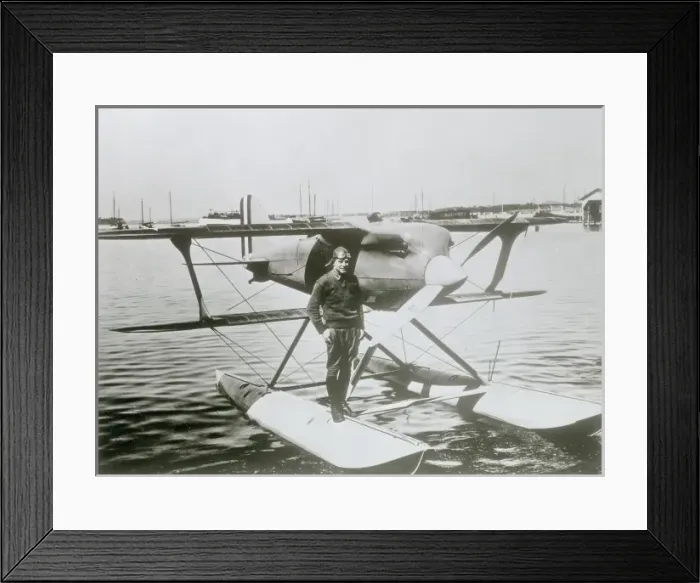 Framed Print : Winner of Schneider Trophy Race, Baltimore, USA