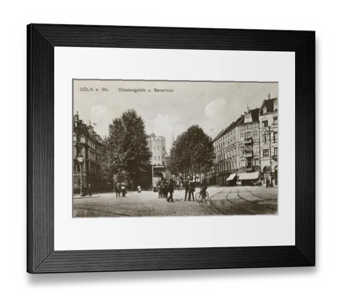 Framed Print : Germany - Cologne (Koln) - Chlodwigplatz and Severintor Framed Print : Germany - Cologne (Koln) - Chlodwigplatz and Severintor