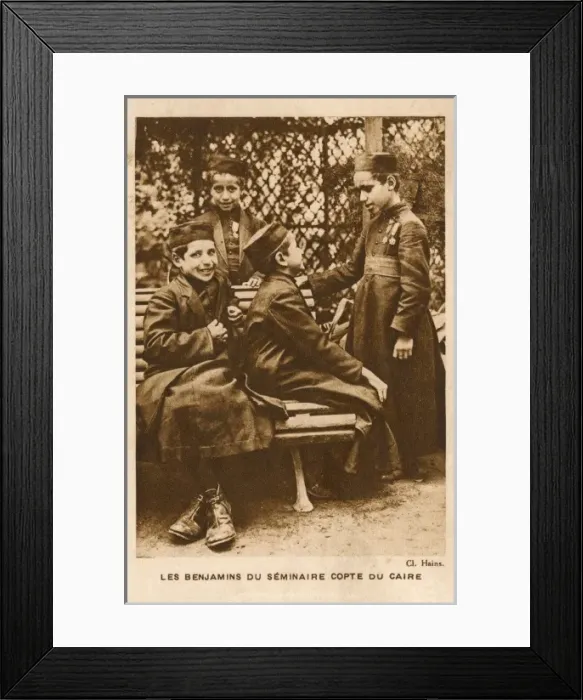 Framed Print : The Darling Boys of the Coptic Seminary, Cairo, Egypt Framed Print : The Darling Boys of the Coptic Seminary, Cairo, Egypt