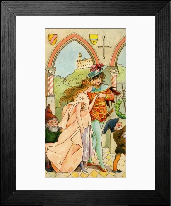 Framed Print : Snow White & the Seven Dwarfs Framed Print : Snow White & the Seven Dwarfs