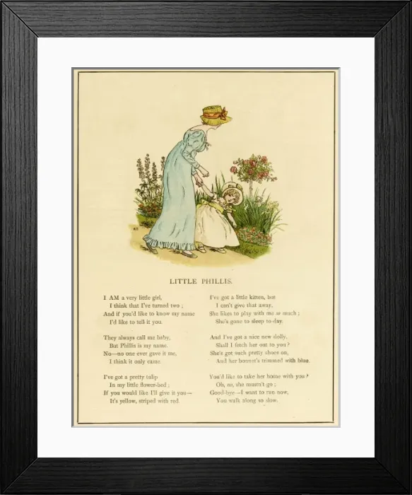 Framed Print : Illustration, Little Phillis Framed Print : Illustration, Little Phillis
