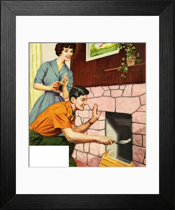 Framed Print : 1950s DIY Date: 1959 Framed Print : 1950s DIY Date: 1959