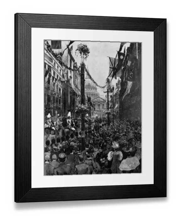 Framed Print : Queen Victoria Diamond Jubilee 1897 - St Pauls Cathedral Framed Print : Queen Victoria Diamond Jubilee 1897 - St Pauls Cathedral