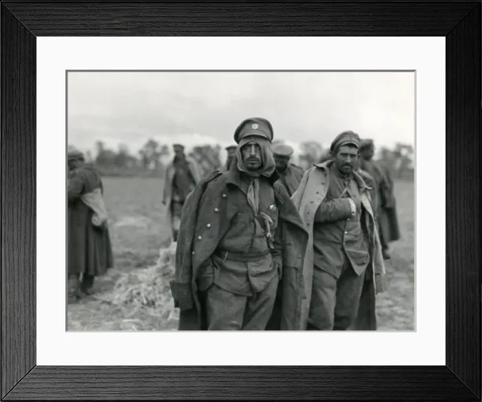 Framed Print : Bulgarian soldiers captured at Monastir, WW1 Framed Print : Bulgarian soldiers captured at Monastir, WW1