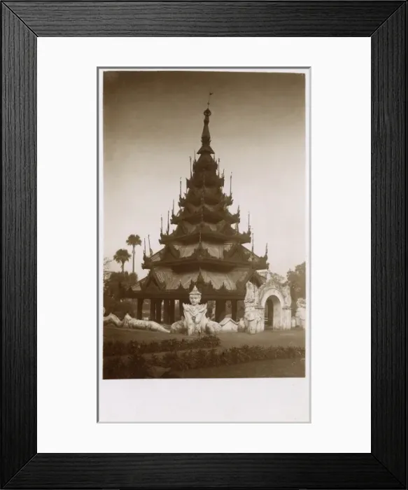 Framed Print : Burmese Pagoda - Kolkata (Calcutta), India Framed Print : Burmese Pagoda - Kolkata (Calcutta), India