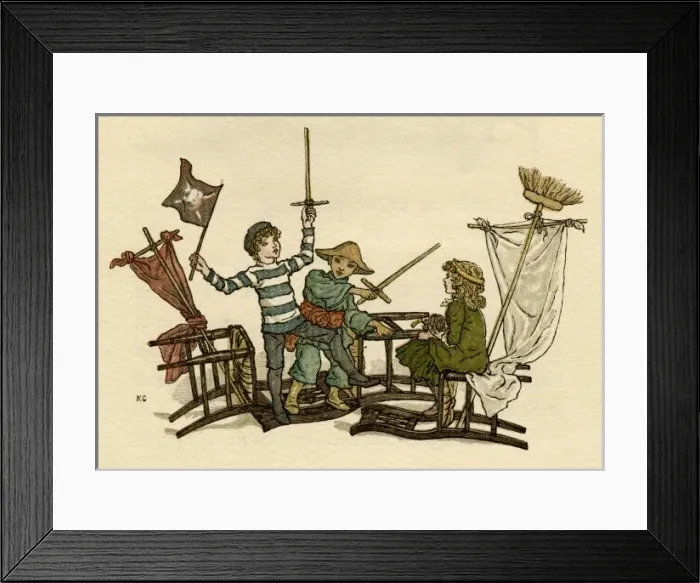 Framed Print : Illustration, The Queen of the Pirate Isle Framed Print : Illustration, The Queen of the Pirate Isle