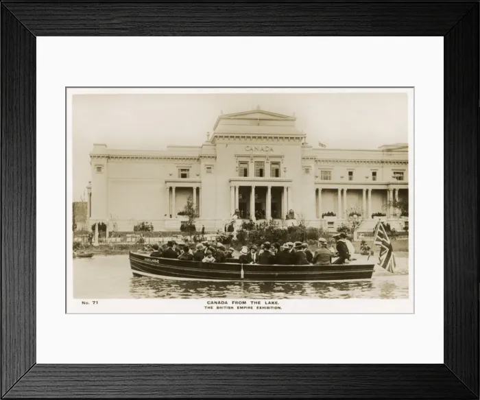 Framed Print : Canadian Pavilion - British Empire Exhibition Framed Print : Canadian Pavilion - British Empire Exhibition