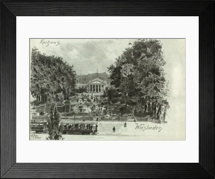 Framed Print : Wiesbaden, Austria - Kurhaus Framed Print : Wiesbaden, Austria - Kurhaus