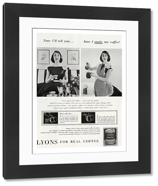 Lyons coffee advertisement
