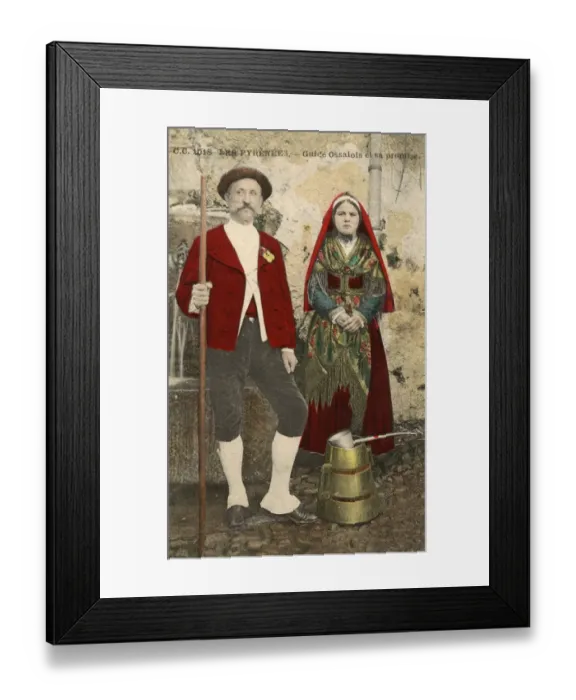 Framed Print : Ossalois Guide and his bride-to-be Framed Print : Ossalois Guide and his bride-to-be
