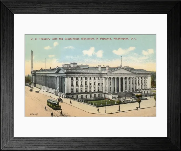 Framed Print : US Treasury - Washington D. C. USA