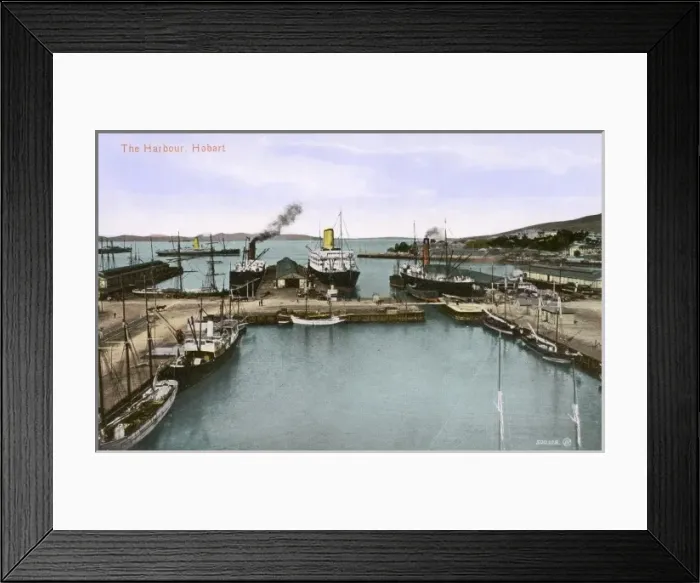 Framed Print : Tasmania, Australia - Hobart - The Harbour Framed Print : Tasmania, Australia - Hobart - The Harbour