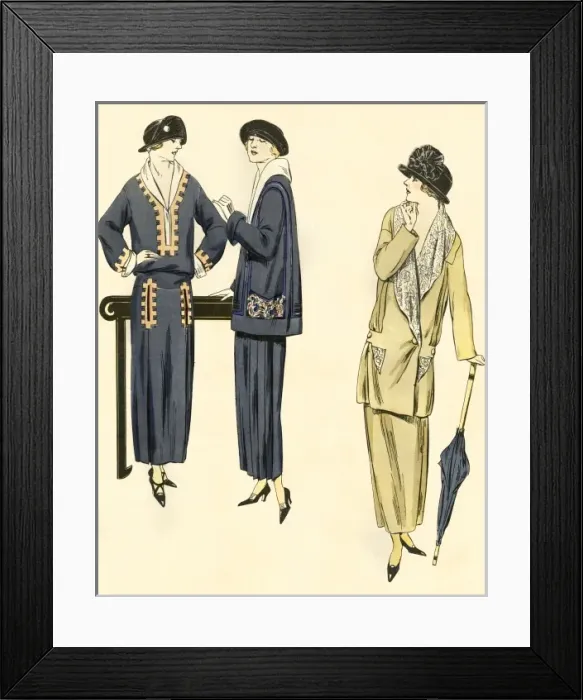 Framed Print : Promenading fashions, 1923 Framed Print : Promenading fashions, 1923