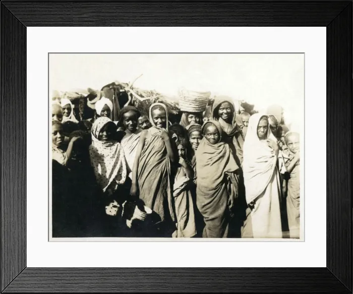 Framed Print : Sudan - Group of Villagers Framed Print : Sudan - Group of Villagers