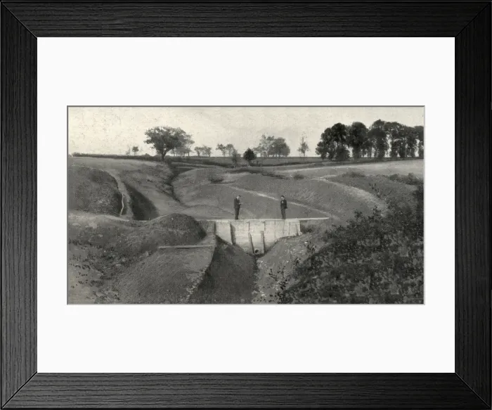 Framed Print : Reservoir Excavation at Laindon Labour Colony, Essex Framed Print : Reservoir Excavation at Laindon Labour Colony, Essex
